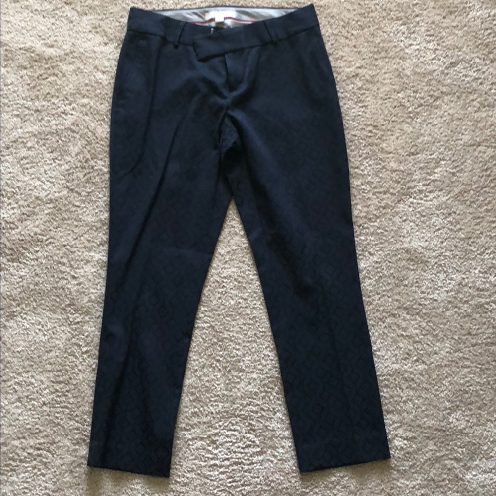 Banana republic navy cropped pant